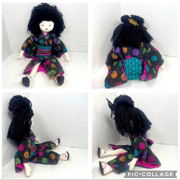 Japanese likeness approx 21” cotton doll appears lovingly handmade Price Firm - Picture 5 of 10